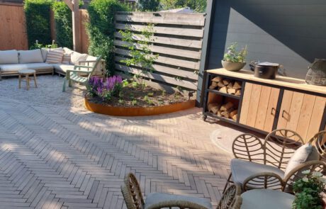 Tuin aanleg - achtertuin in Huissen door MVA Tuinen